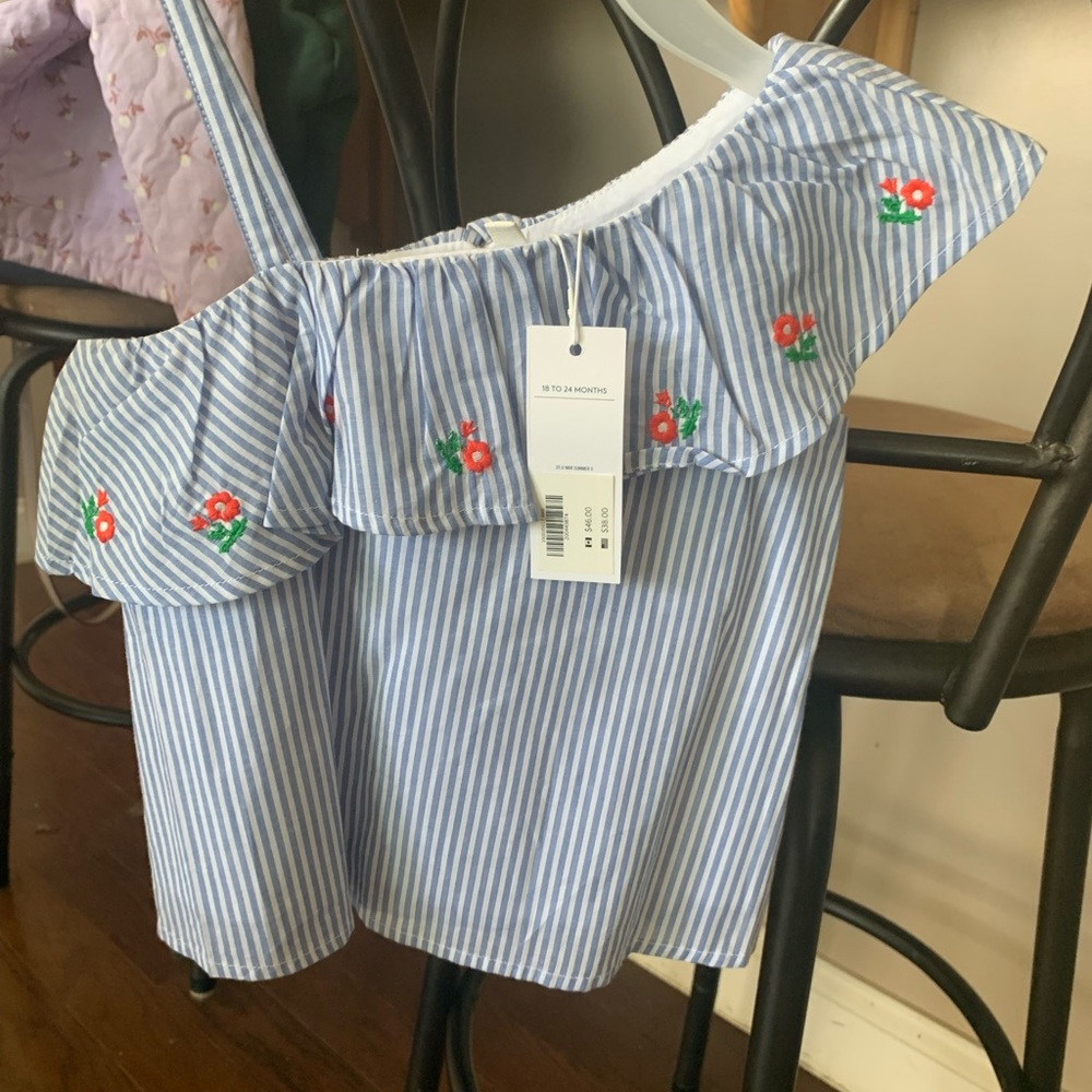 Janie and Jack one shoulder top